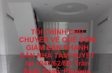 TÔI CHÍNH CHỦ CHUYỂN VỀ QUÊ SỚM GIẢM BÁN NHANH CĂN NHÀ TÂM HUYẾT tại Phường Tân Hưng, Quận 7